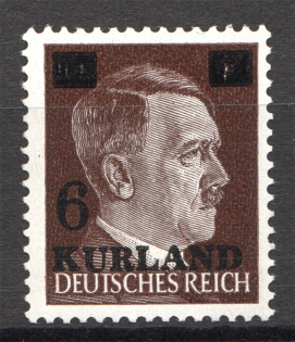 1945 Germany Occupation of Kurland 6 on 10 Pf (CV $40, MNH)