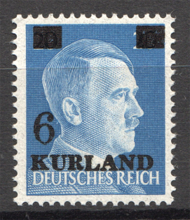 1945 Germany Occupation of Kurland 6 on 20 Pf (MNH)