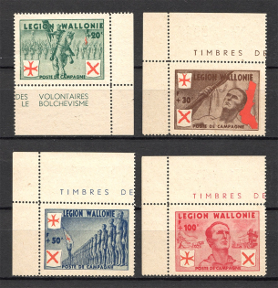 1942 Germany Reich Belgian Wallonia Legion (CV $170, Full Set)