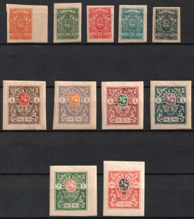 1919 Denikin Army, Russia, Civil War (Imperforate, Full Set, CV $40)