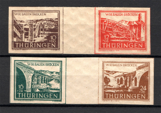 1946 Germany Soviet Zone of Occupation (Gutter-Pairs, Full Set, CV $39, MNH)