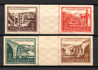 1946 Germany Soviet Zone of Occupation (Gutter-Pairs, Full Set, CV $40, MNH)