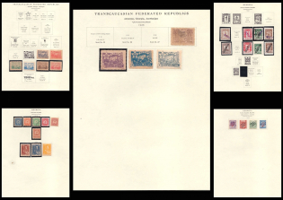 1919-23 Georgia, Transcaucasian Socialist Soviet Republic, Russia, Civil War, Stock of Stamps