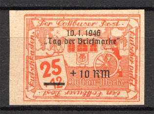 1946 Cottbus Germany Local Post 25 Pf