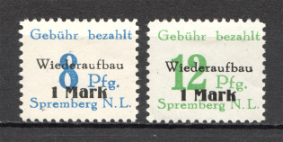 1946 Spremberg Germany Local Post (Perf, Color Error, Full Set)