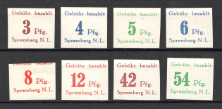 1946 Spremberg Germany Local Post (Imperf, Full Set)