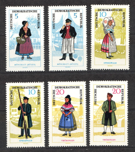 1964 German Democratic Republic GDR (CV $30, Full Set, MNH)