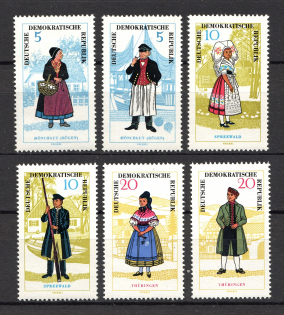 1964 German Democratic Republic GDR (CV $30, Full Set, MNH)