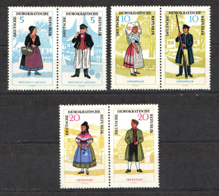 1964 German Democratic Republic GDR (Pairs, CV $70, Full Set, MNH)