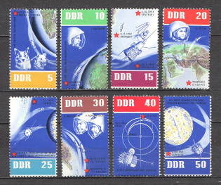 1962 German Democratic Republic GDR Space (CV $30, Full Set, MNH)