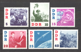1961 German Democratic Republic GDR Space (CV $15, Full Set, MNH)