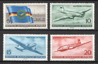 1956 German Democratic Republic GDR Transport (CV $20, Full Set, MNH)