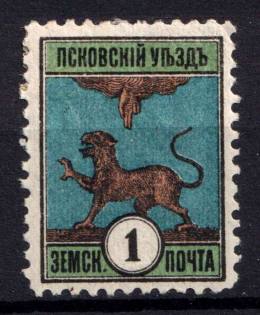 1892 1k Pskov Zemstvo, Russia (Schmidt #14)