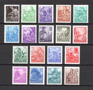 1953 German Democratic Republic GDR (CV $215, Full Set, MNH)
