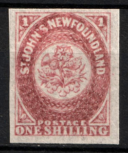 1862-64 1sh Newfoundland, Canada (SG 23, CV $65)