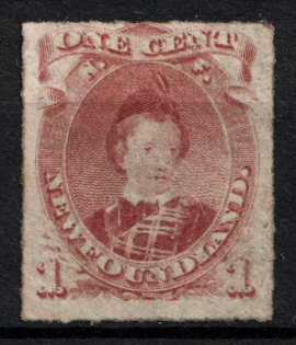 1876-79 1c Newfoundland, Canada (SG 40, CV $160)