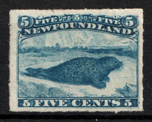 1876-79 5c Newfoundland, Canada (SG 43, Certificate, CV $260)