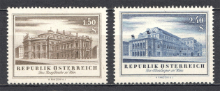 1955 Austria Architecture (CV $10, Full Set, MNH)