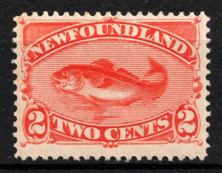 1887 2c Newfoundland, Canada (SG 51, CV $35)
