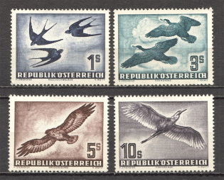 1953 Austria Airmail (CV $380, Full Set, MNH)
