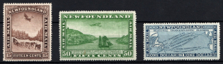 1931 Newfoundland, Canada (SG 195 - 197, Watermark, CV $150)