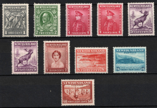 1932 Newfoundland, Canada (SG 222 - 228, 228c, 225c, 224b, CV $40)
