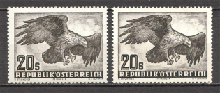 1952 Austria Airmail (Varieties of Paper, CV $30, Full Set, MNH)