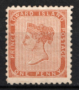 1862-69 1p Prince Edward Island, Canada (SG 6, CV $160)