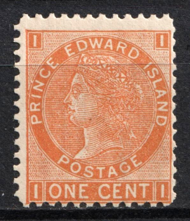 1872 1c Prince Edward Island, Canada (SG 36, CV $12, MNH)