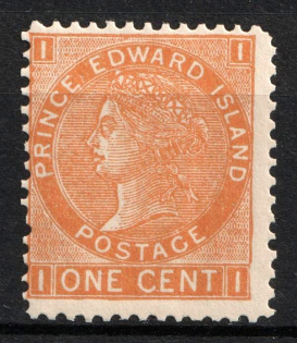 1872 1c Prince Edward Island, Canada (SG 46, CV $120, MNH)