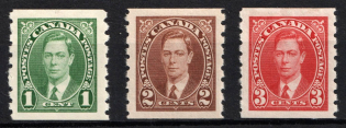 1937-38 Canada, Full Set (SG 368 - 370, CV $50)