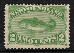1880-82 2c Newfoundland, Canada (SG 46, CV $80)