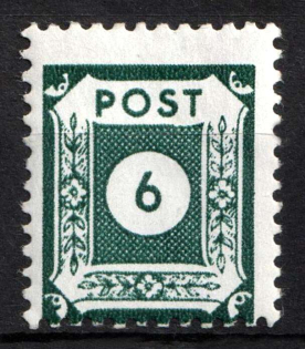 1945 6pf East Saxony, Soviet Russian Zone of Occupation, Germany (Mi. 43 C, Perf. 11, CV $290, MNH)