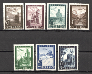 1947 Austria Airmail (CV $10, Full Set, MNH)