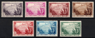 1932 Belgium (Sc. B125 - B131, Full Set, CV $130)