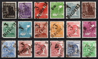 1948 District 3 Berlin Main Post Office, Berlin Emergency Issue, Soviet Russian Zone of Occupation, Germany