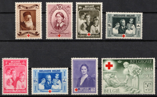 1939 Belgium (Sc. B233 - B240, Full Set, CV $40, MNH)
