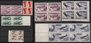 1946 Air Force During World War II, Soviet Union, USSR, Blocks of Four (MNH)