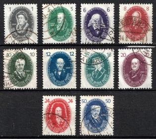 1950 German Democratic Republic, Germany (Mi. 261 - 270, Full Set, Canceled, CV $200)