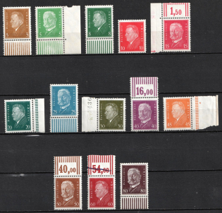 1928 Weimar Republic, Germany (Mi. 410 - 422, Full Set, CV $160, MNH)