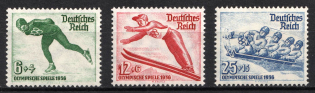 1935 Third Reich, Germany (Mi. 600 x - 602 x, Full Set, CV $80, MNH)