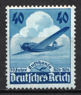 1936 Third Reich, Germany (Mi. 603, Full Set, CV $70, MNH)