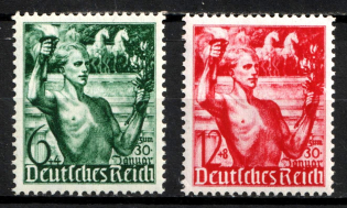 1938 Third Reich, Germany (Mi. 660 - 661, Full Set, CV $30, MNH)