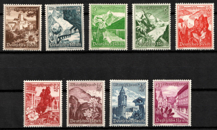 1938 Third Reich, Germany (Mi. 675 - 683, Full Set, CV $130, MNH)