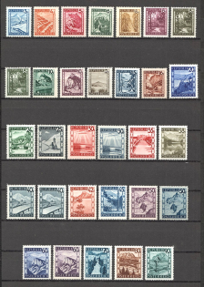 1945-47 Austria (2 Scans, Varieties, CV $100, Full Set, MNH)