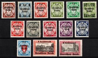 1939 Third Reich, Germany (Mi. 716 - 729, Full Set, CV $250)