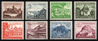 1939 Third Reich, Germany (Mi. 730 - 734, 736 - 738, CV $60)