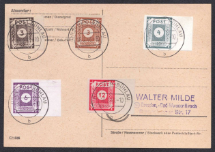 1945 (16 Feb) East Saxony, Soviet Russian Zone of Occupation, Postcard, Dresden