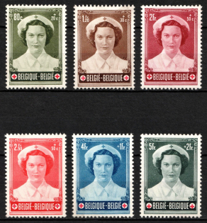1953 Belgium (Sc. B532 - B537, Full Set, CV $60)