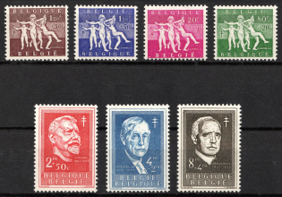 1955 Belgium (Sc. B573 - B578, Full Set, CV $70, MNH)